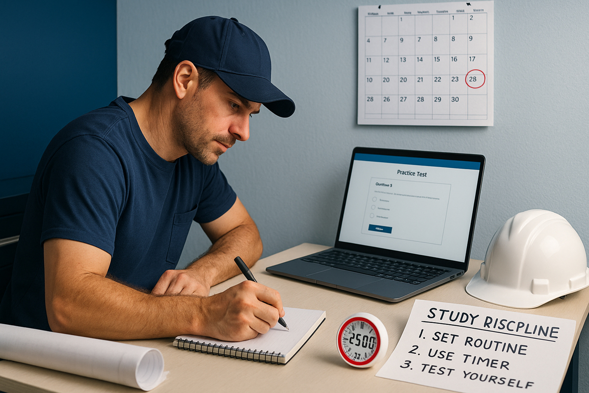 How to Build Study Discipline as a Working Contractor: Florida Residential Pool Contractor Exam Prep Guide
