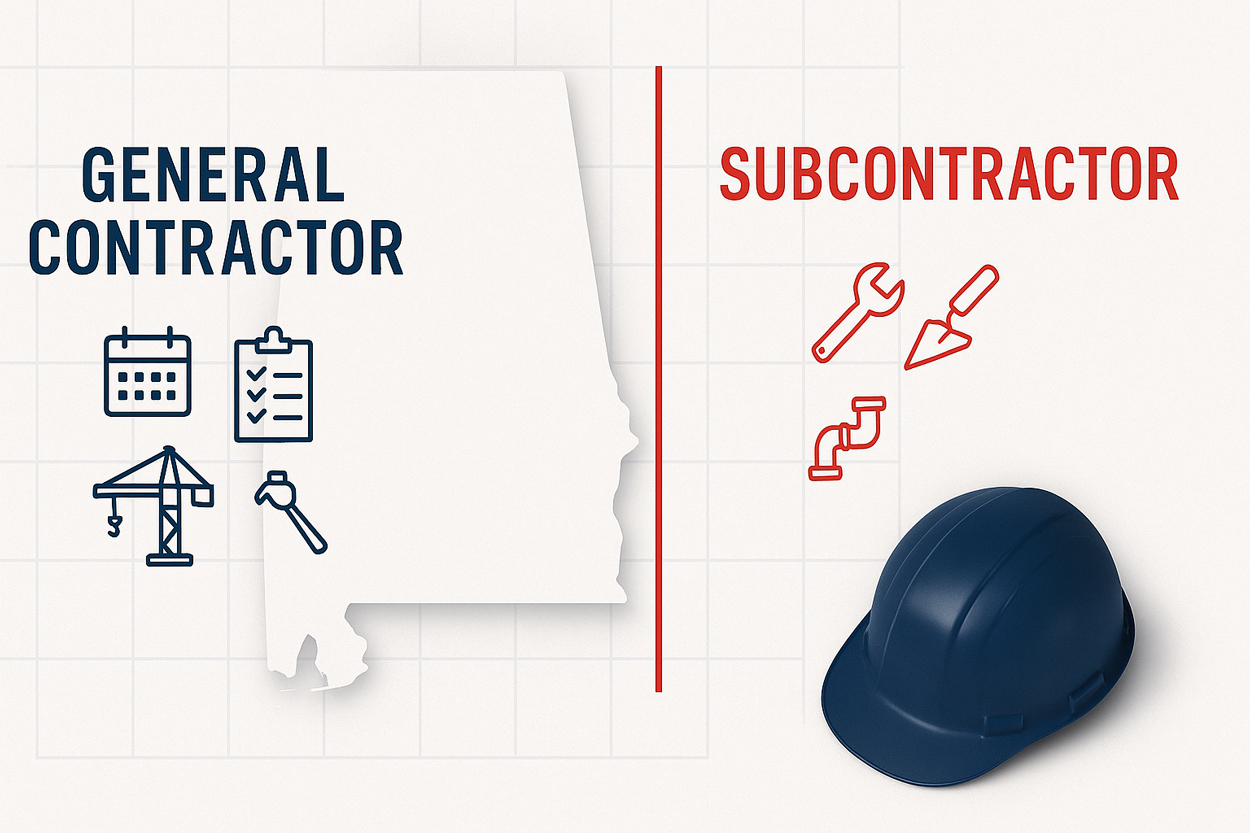 General vs Subcontractor Licensing in Alabama Explained