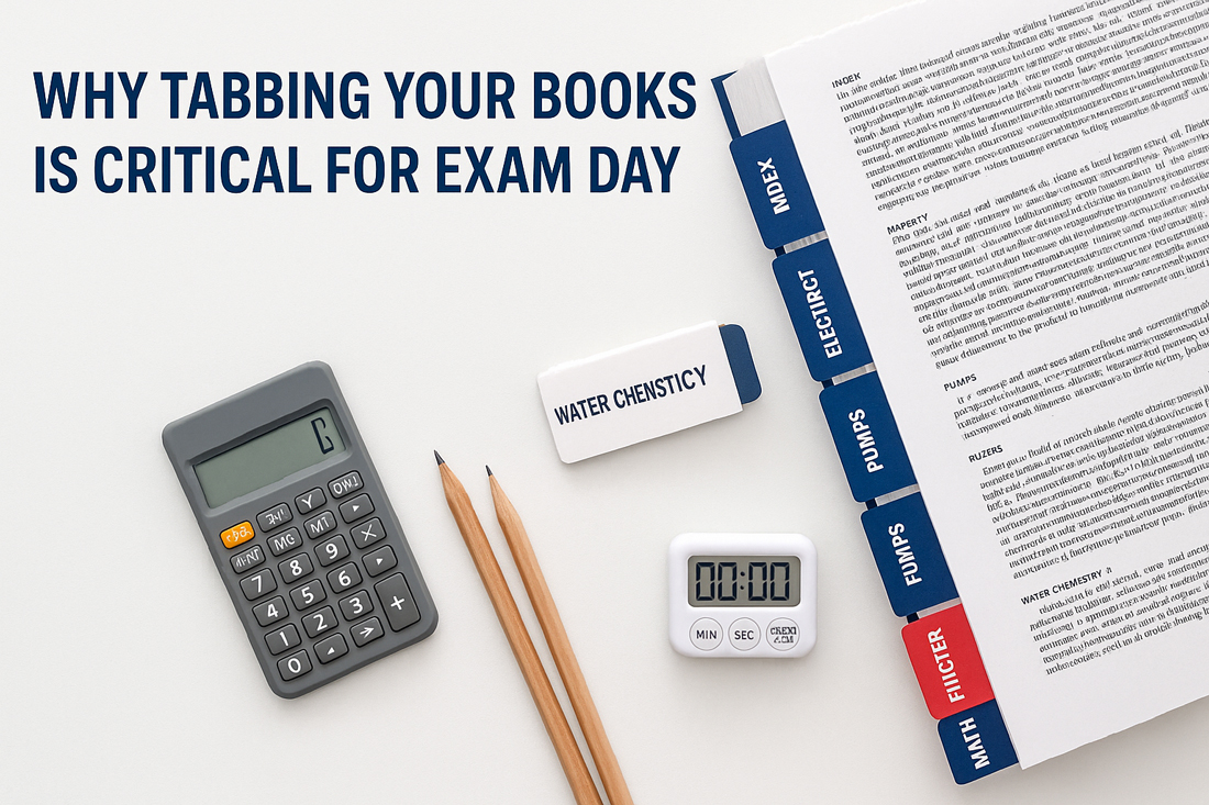 Why Tabbing Your Books Boosts Pool Contractor Exam Scores