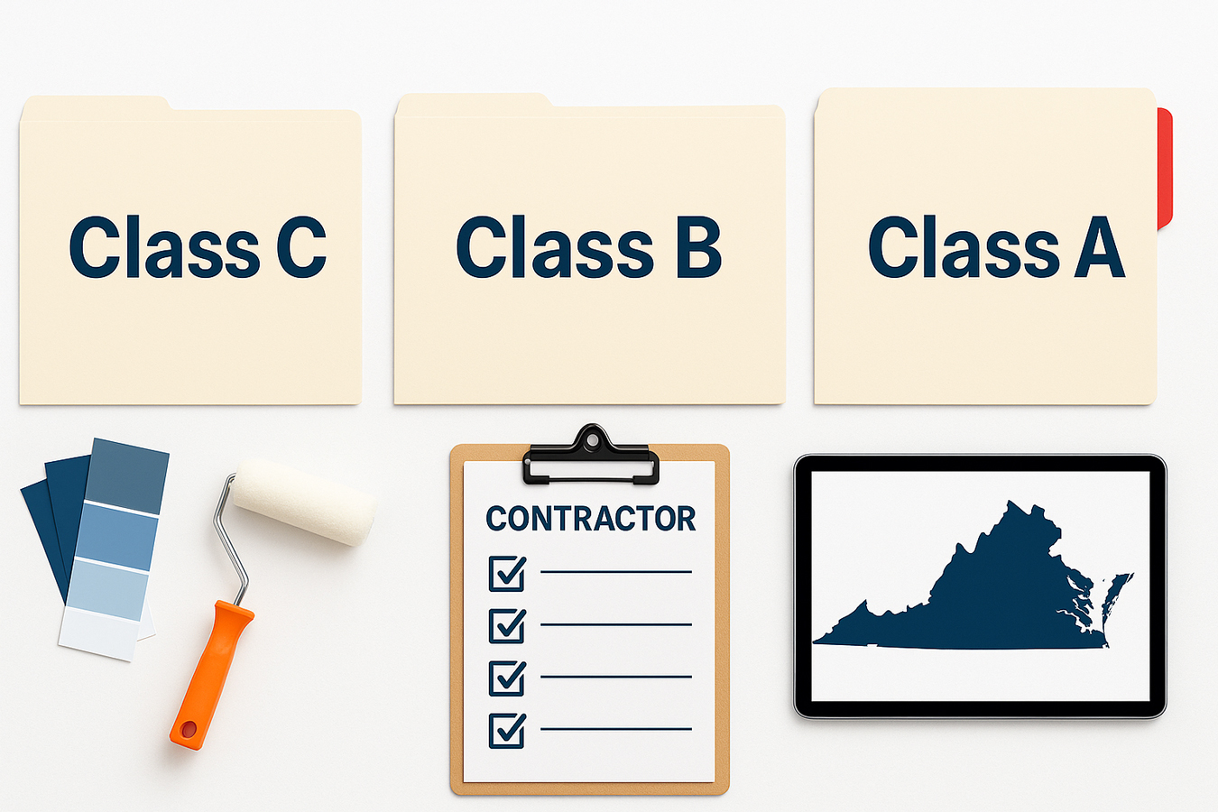 Understanding Virginia Class A, B, and C Contractor License Differences for Painters