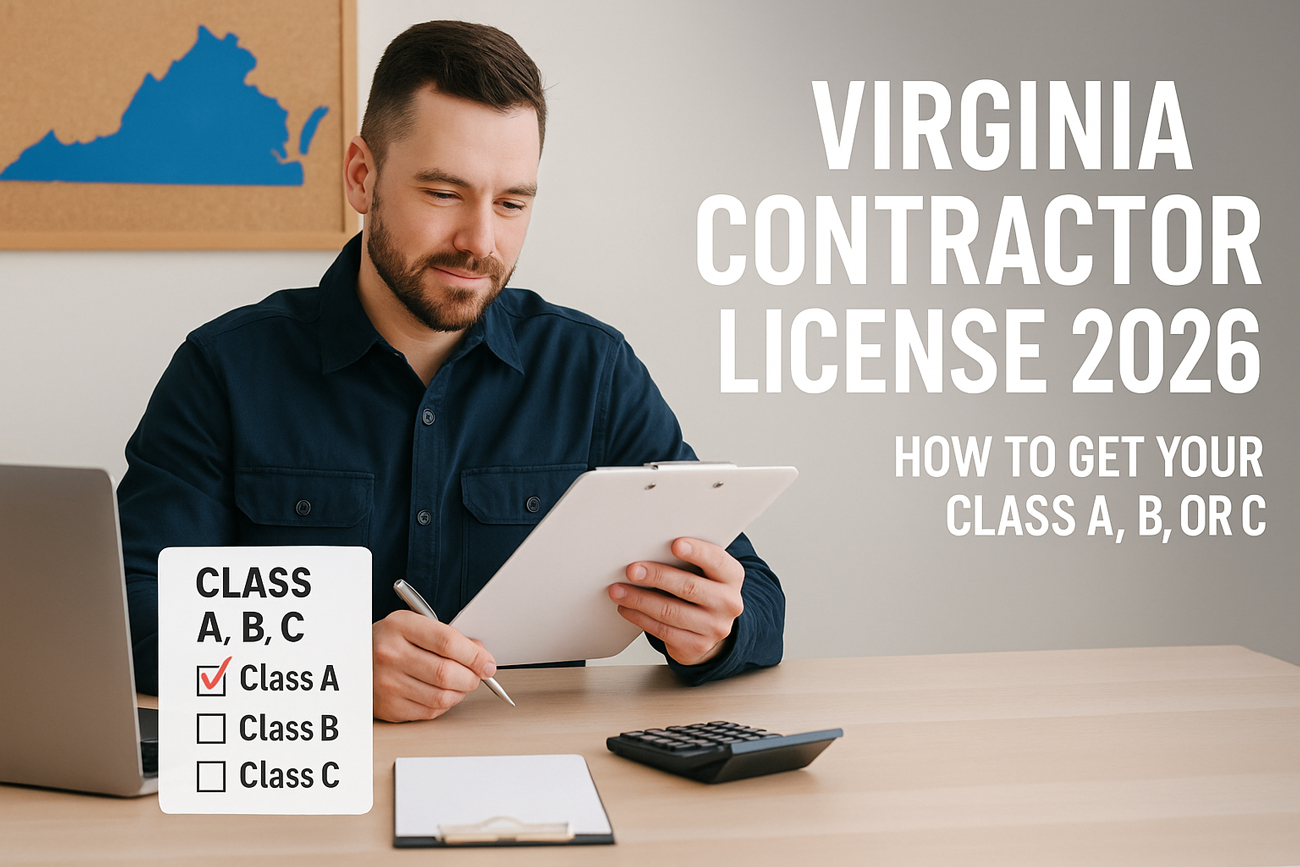Virginia Contractor License 2026: How to Get Your Class A, B, or C