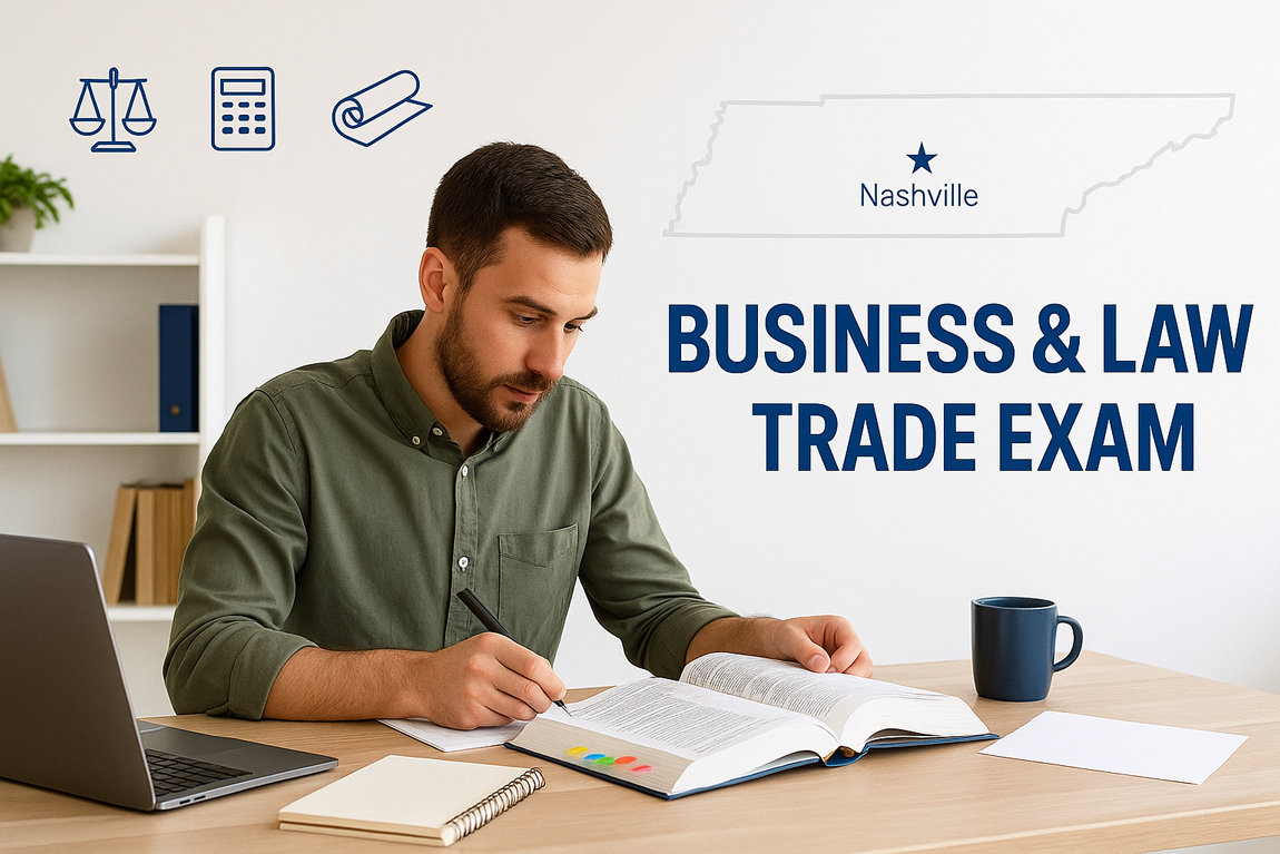 Tennessee Contractor Exams: Business & Law + Trade Guide for Nashville