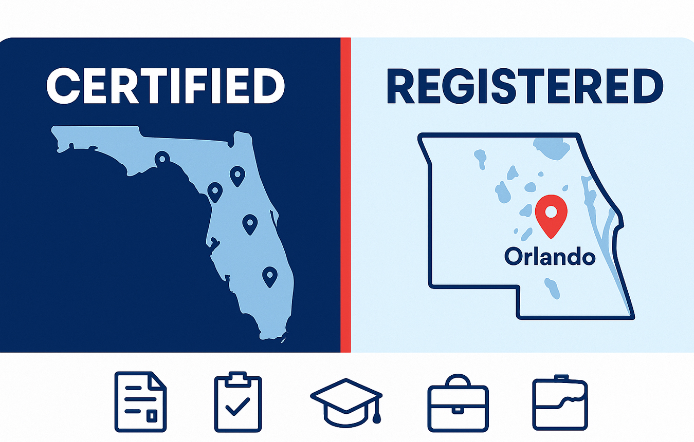 Certified vs Registered Contractor License in Florida: Orlando Guide | 1 Exam Prep