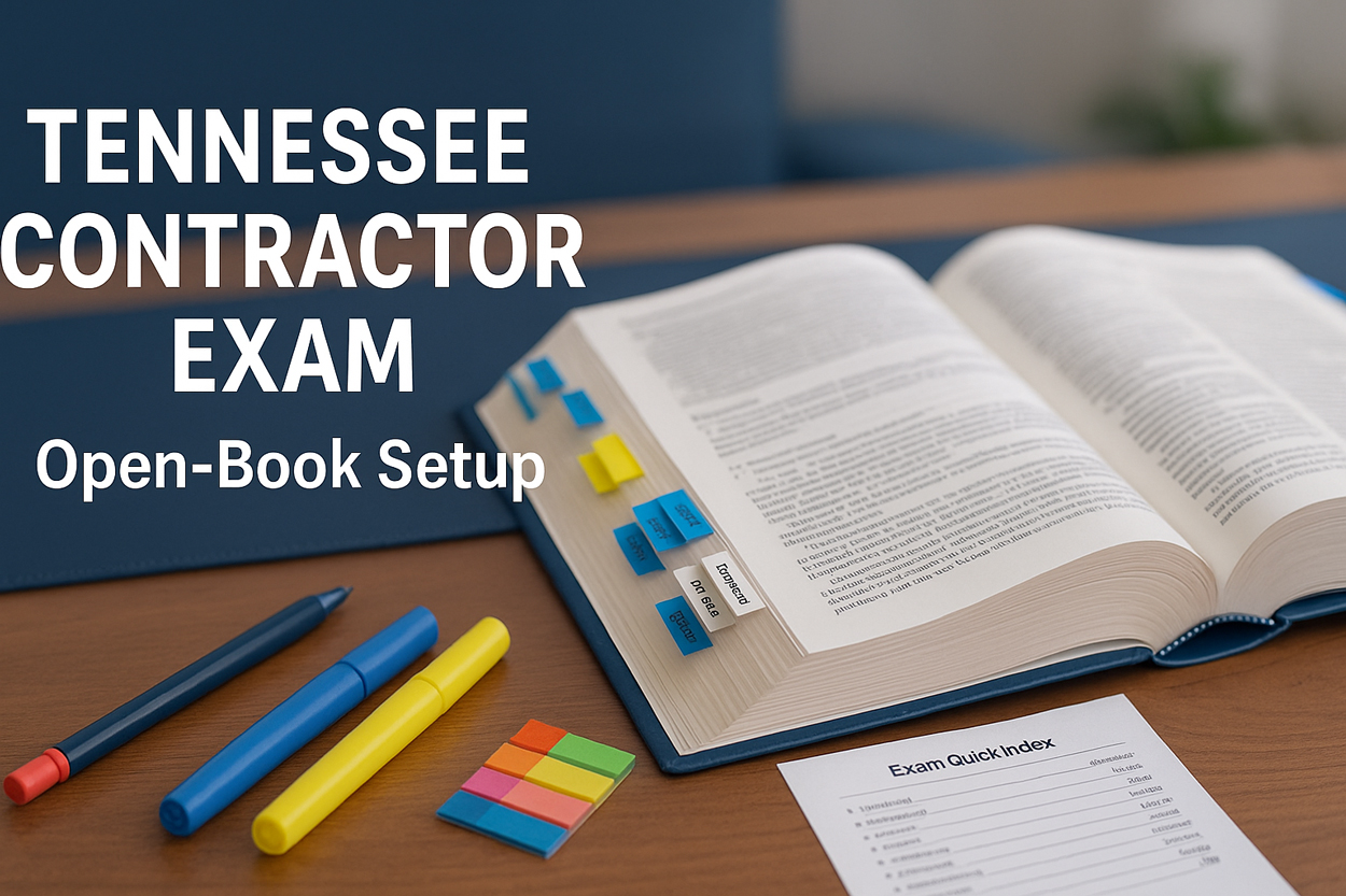 Tennessee Contractor Exam Guide: How to Tab, Highlight, and Organize Your Open-Book References