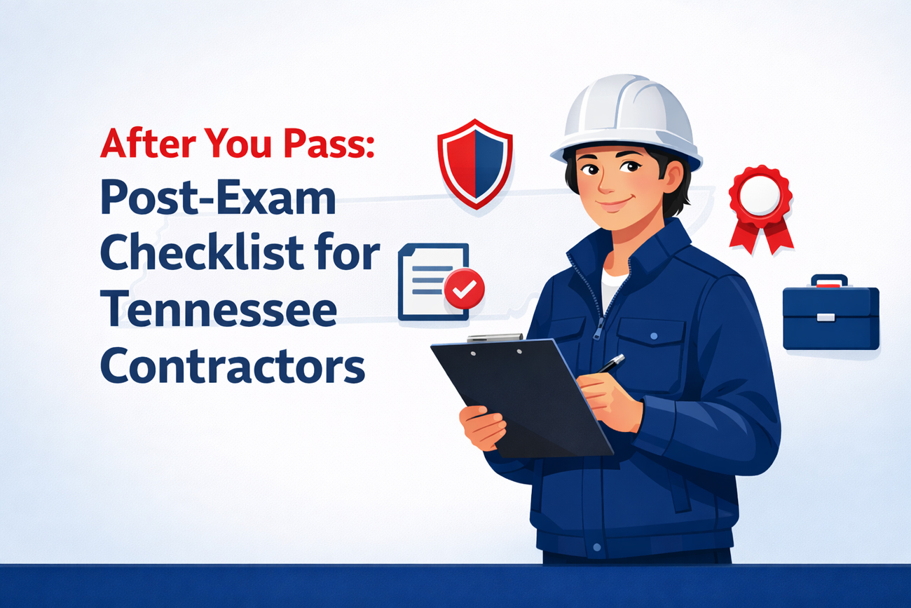 After You Pass: Post-Exam Checklist for Tennessee Contractors | Paperwork, Insurance, Bonding, Business Setup