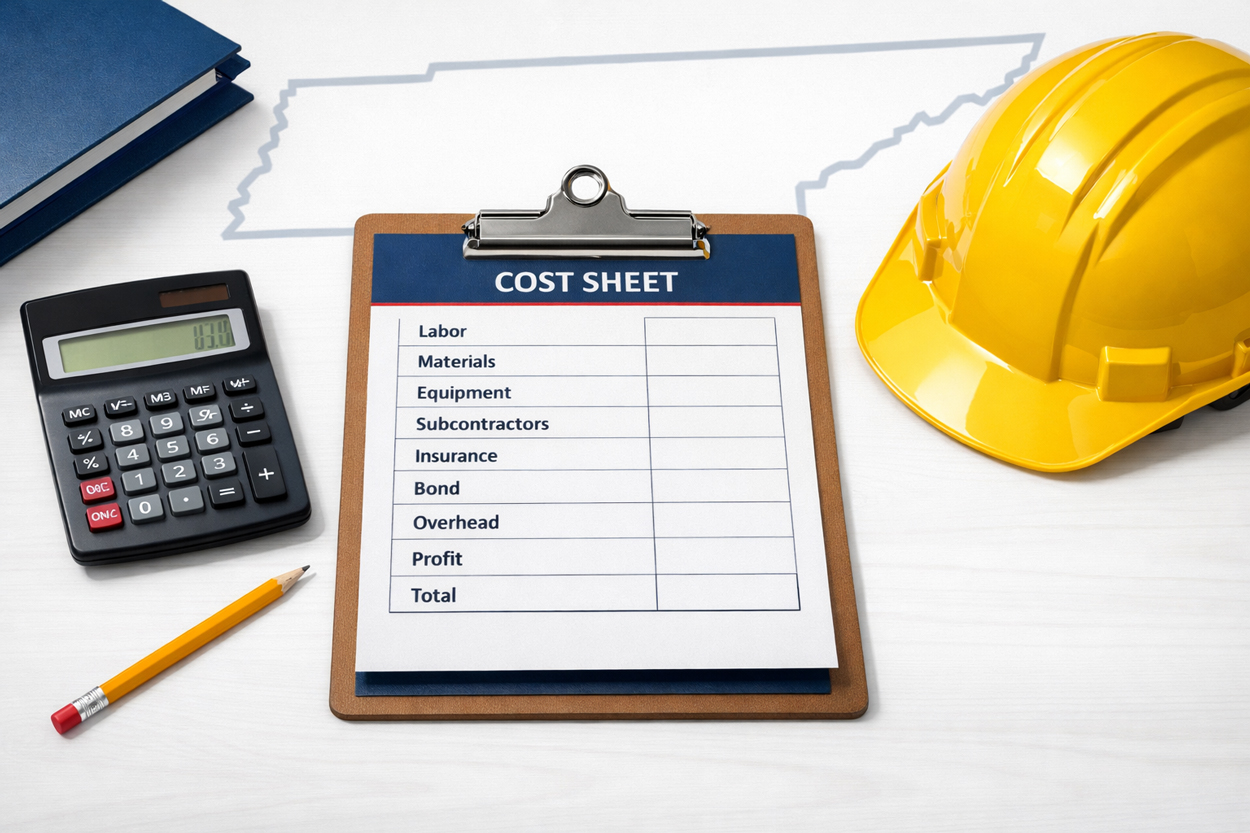 Tennessee Bidding Guide: Cost-Sheets, Insurance, Bonding, Compliance