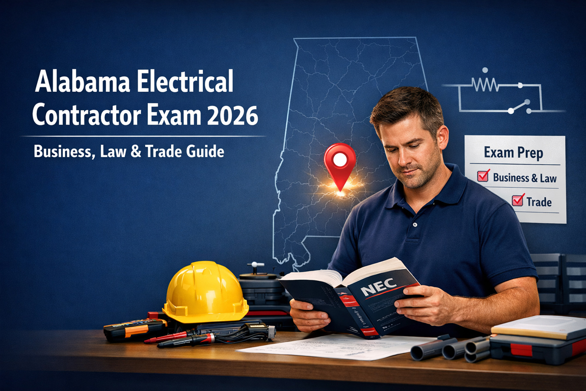 Alabama Electrical Contractor Exam 2026: Business, Law & Trade Guide | Requirements, Prep, Study Resources