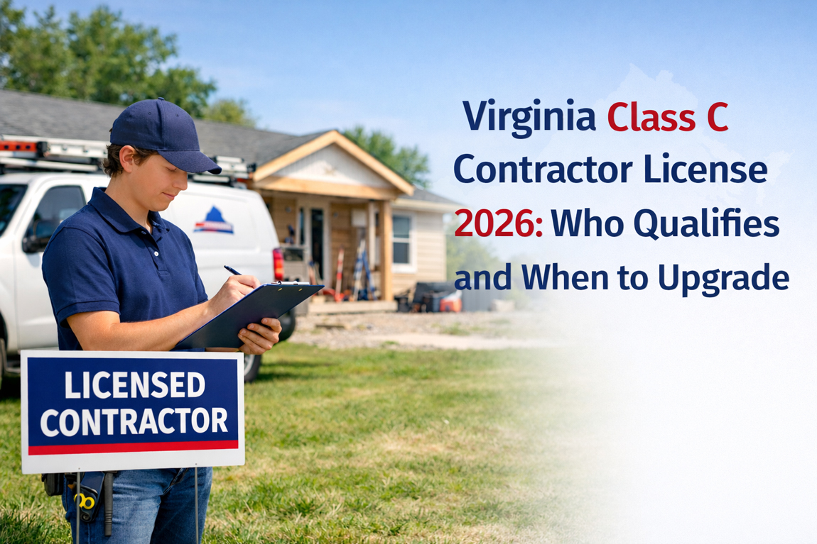 Virginia Class C Contractor License 2026: Who Qualifies and When to Upgrade