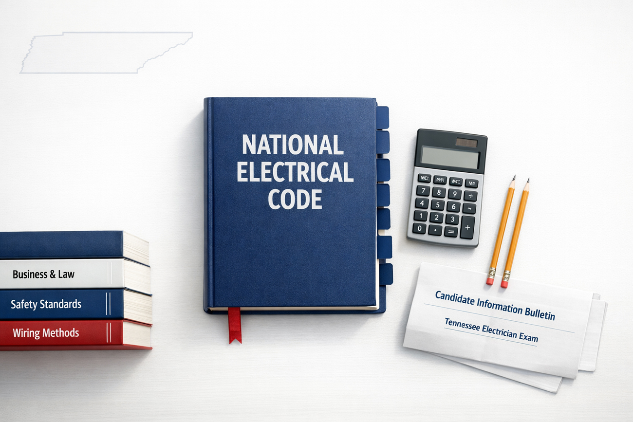Tennessee Electrician Exam Books 2026