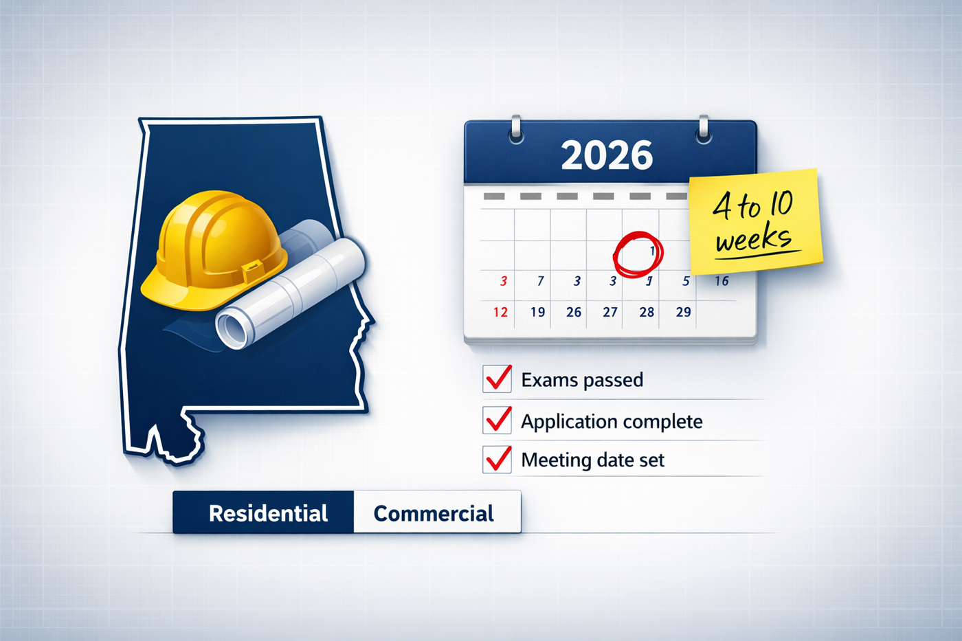 Alabama Contractor License: How Long It Takes (2026 Timeline)