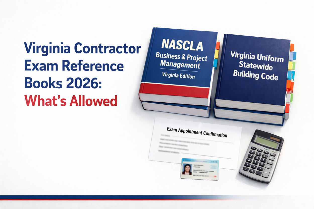 Virginia Contractor Exam Reference Books 2026: What’s Allowed