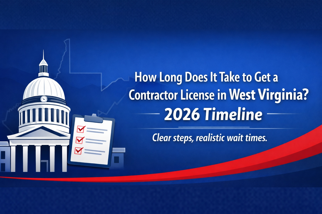 How Long to Get a West Virginia Contractor License in 2026: Timeline & Steps