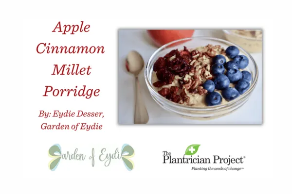 Garden of Eydie Corner ~ Apple Cinnamon Millet Porridge