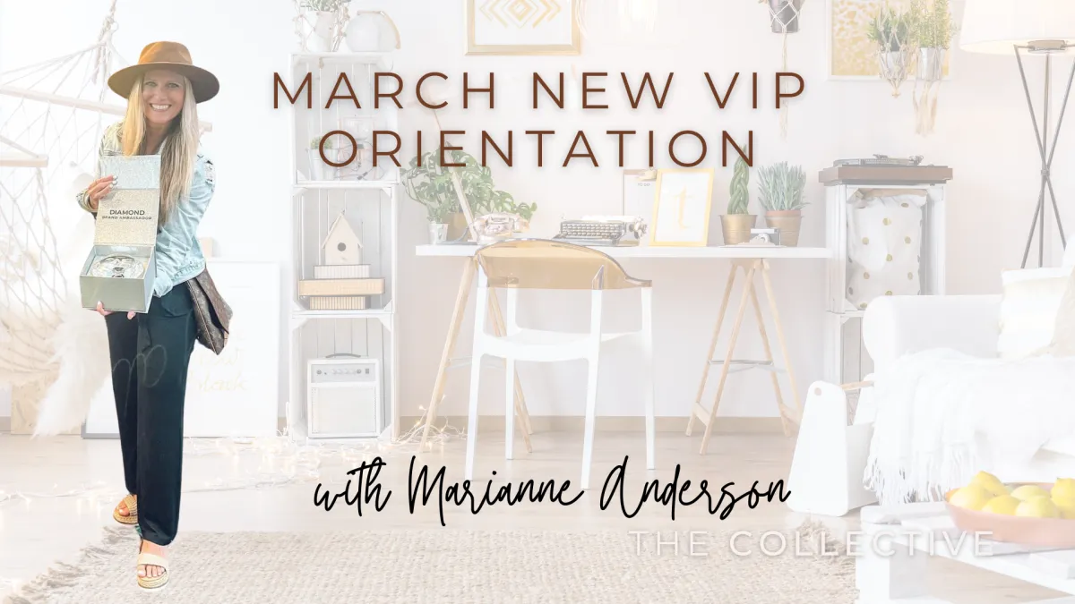 Welcome New VIP Orientation with Marianne Anderson