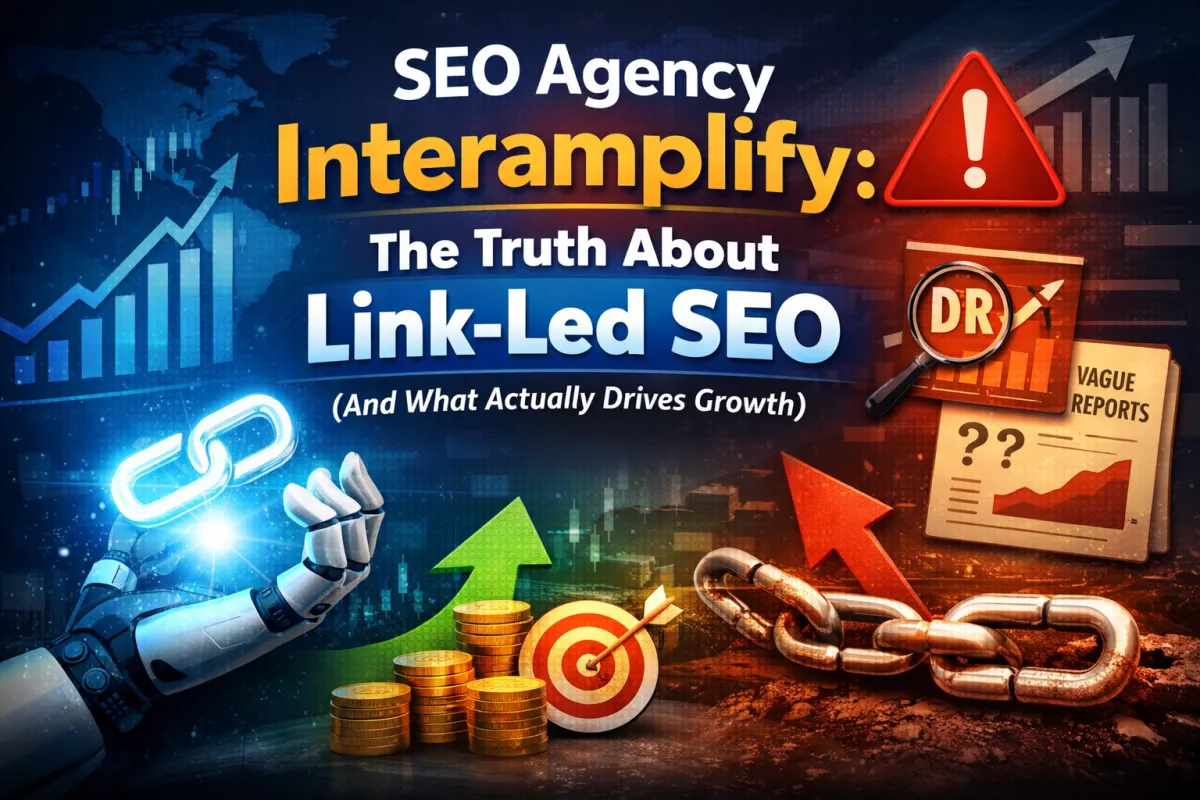 Bold graphic with the headline “Final Hot Take (Quote This)” and a featured quote: “Link-led SEO is a rocket boost. Local SEO and CRM are the engine. Revenue is the launch.” Set against a dramatic blue and orange background with broken chain visuals and growth charts, emphasizing sustainable SEO strategy over link-only tactics.