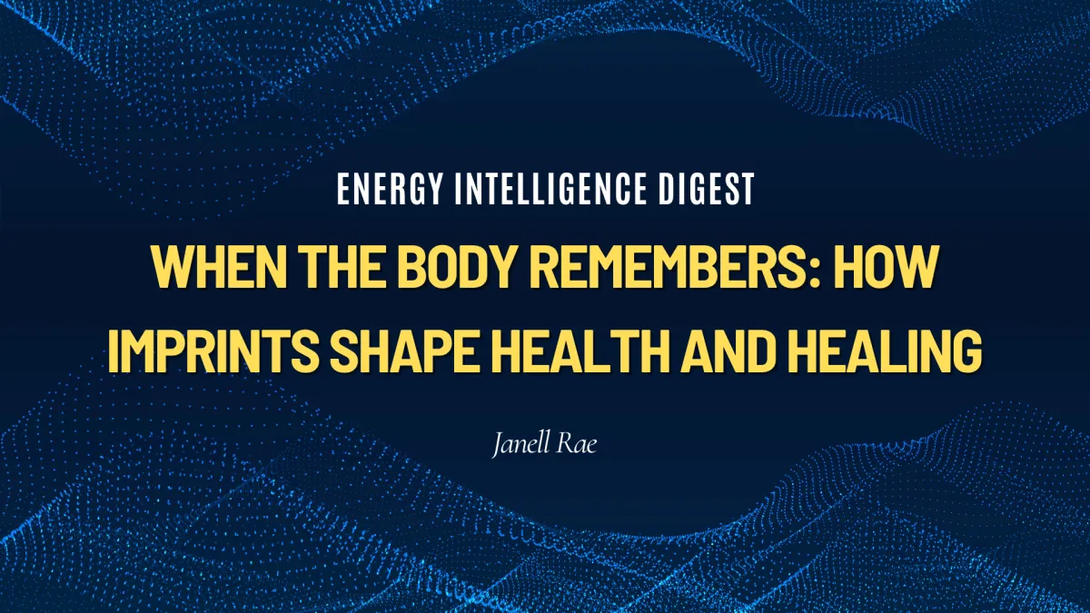 When the Body Remembers: How Imprints Shape Health and Healing
