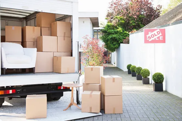 Removals Company Stock Photo