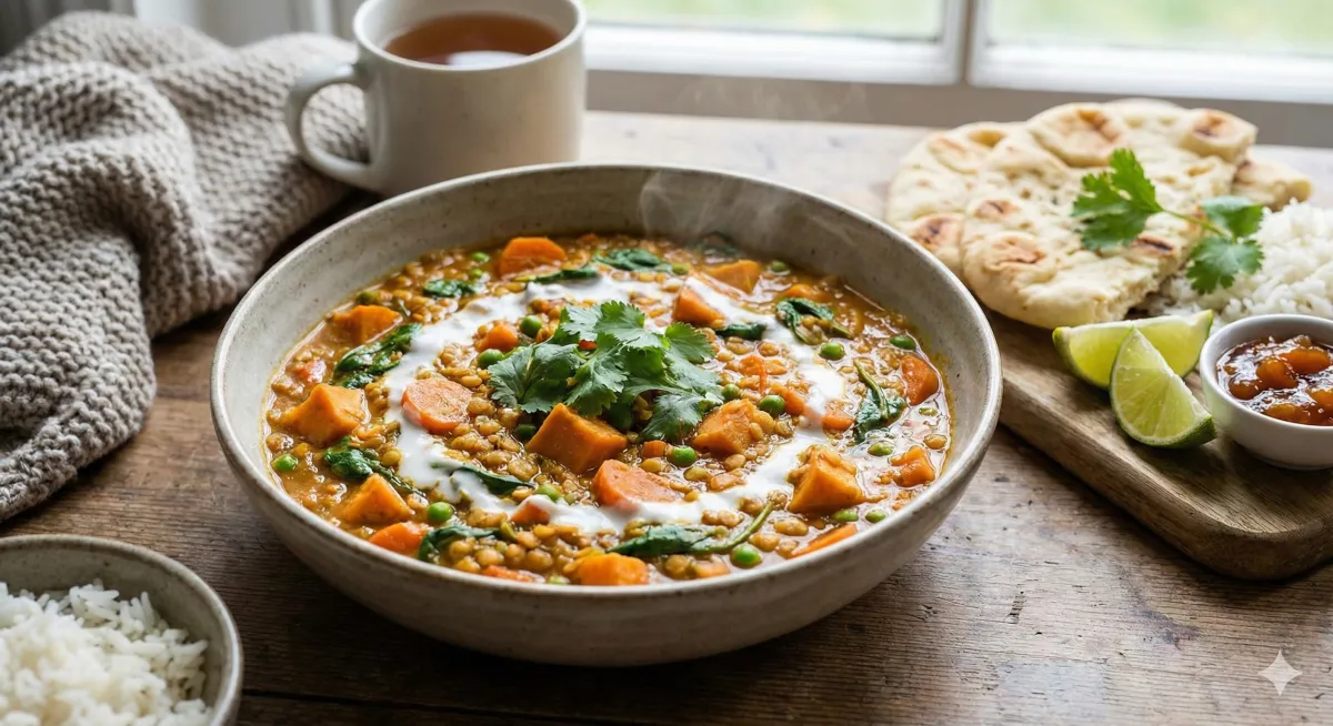 Warming Lentil Vegetable Curry