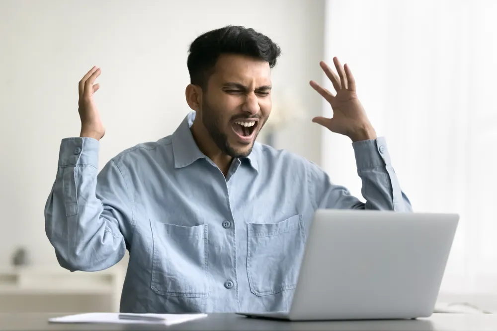Frustrated Business leader