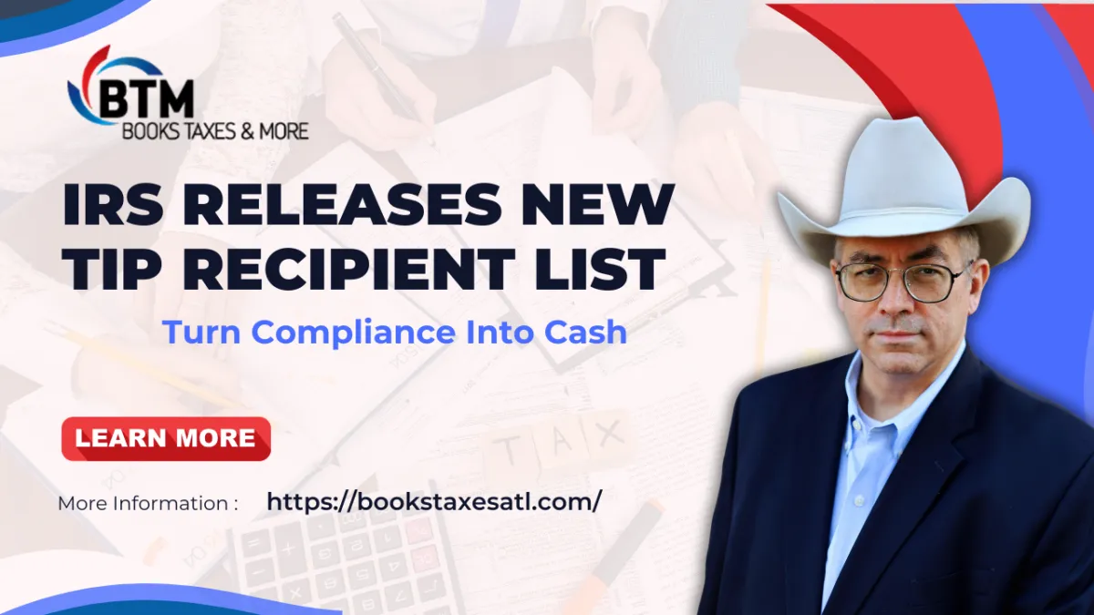 :   IRS Releases New Tip Recipient List: What Every Server, Bartender, and Gig Worker Should Know