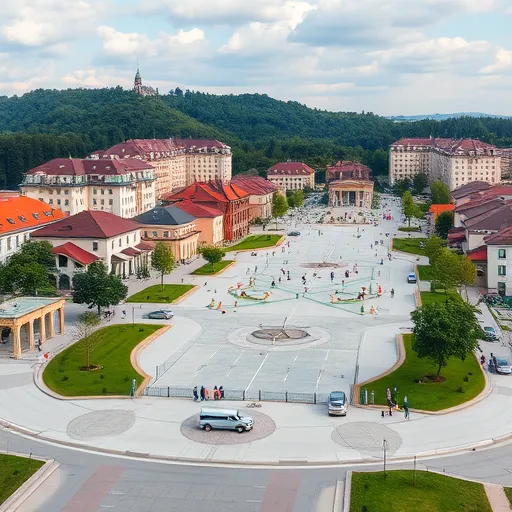 Egy részletes és kreatív kép a "Fűtési és klíma karbantartás Szombathely" témában, amelyen modern fűtési és klímatechnikai berendezések láthatók, precízen és innovatívan megmunkálva. A háttérben Szombathely ikonikus tájképei, például festői hegyek és városi háztetők halványan feltűnnek a naplemente meleg, aranysárga árnyalatai között, hangsúlyozva a helyszín kapcsolódását a városhoz. A kép központi elemében egy szervizes szakértő található, aki szerszámokkal dolgozik egy tiszta, fényes panelen, árnyék vagy sziluett formájában megjelenítve, ezzel kiemelve a szakmaiságot és a technológiai fejlődést. A jelenet nyugodt és profi atmoszférában játszódik, a meleg színek bizalomgerjesző és barátságos hangulatot sugároznak. Részletgazdag elemekként láthatók modern mérőműszerek, LED-kijelzők, szigetelő anyagok, amelyek futurisztikus érzetet keltenek, valamint apró színes füstkamrák és hőmérséklet-érzékelők, amelyek játékosan hangsúlyozzák a technológia sokoldalúságát és innovációját. A háttérben sötétebb, mélykékre és földszínű árnyalatokra váltó égbolt nyugodt, klasszikus művészi stílusban van megfestve, erősítve a prémium, megbízható szolgáltatás érzetét. A realisztikus művészeti stílus gazdag részleteket és textúrákat mutat, ringatva a látogatót a professzionális, mégis barátságos szakmai hangulatban, ami tökéletesen illusztrálja a fűtési és klímaszerelés szakértelmét Szombathelyen.