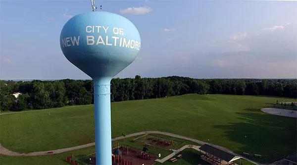 New Baltimore Michigan Water Tower Sign