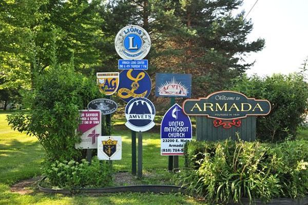 Armada Michigan Sign