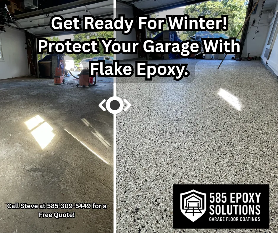 Rochester Alert: Don’t Let Salt Ruin Your Garage—Seal It with Flake Epoxy Before November!