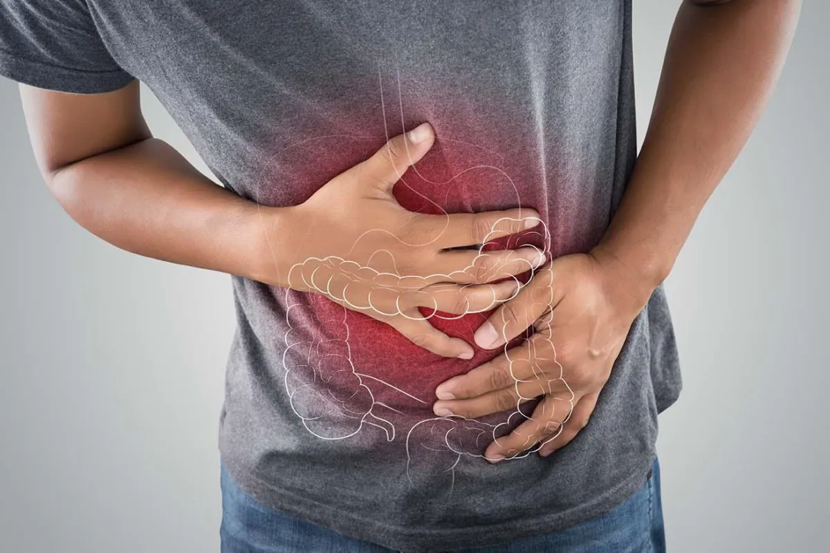 Man Holding His Stomach