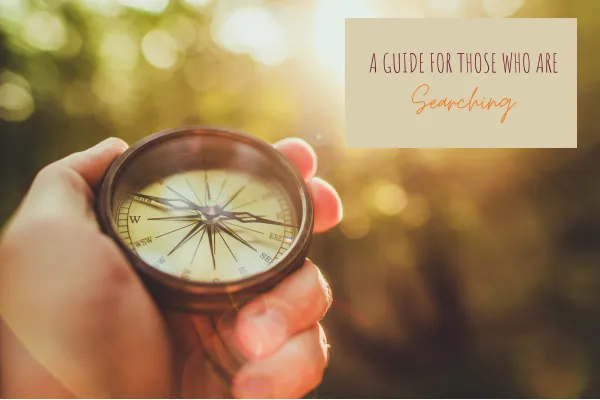 A compass in hand