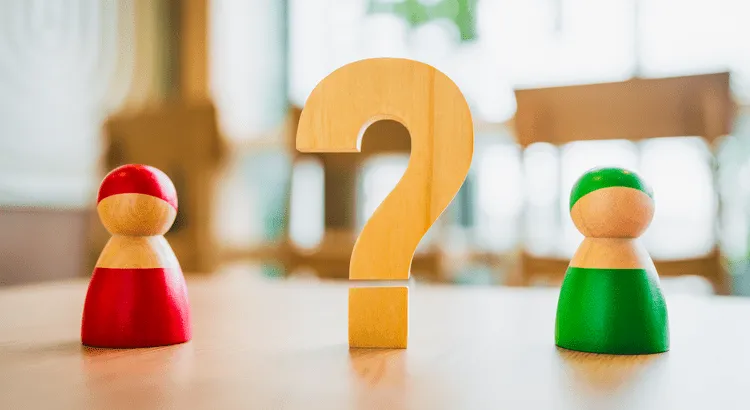 Wooden Question Mark