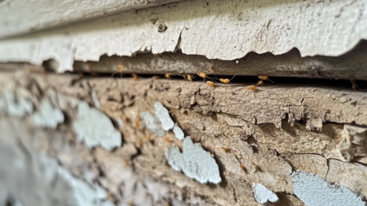 An image of Termites inside the wall
