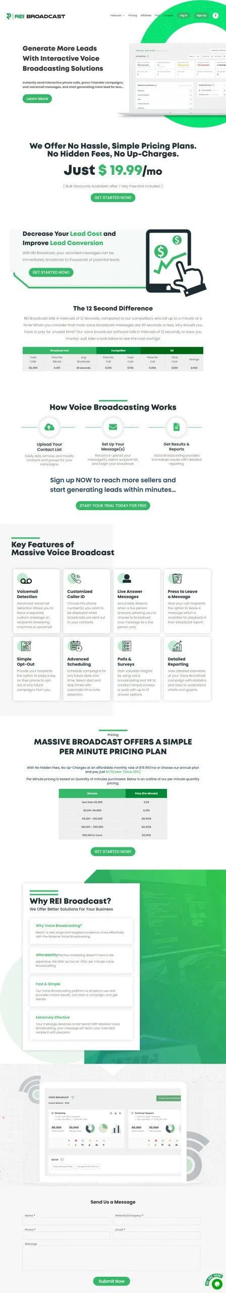 Portfolio of custom business websites with branding elements