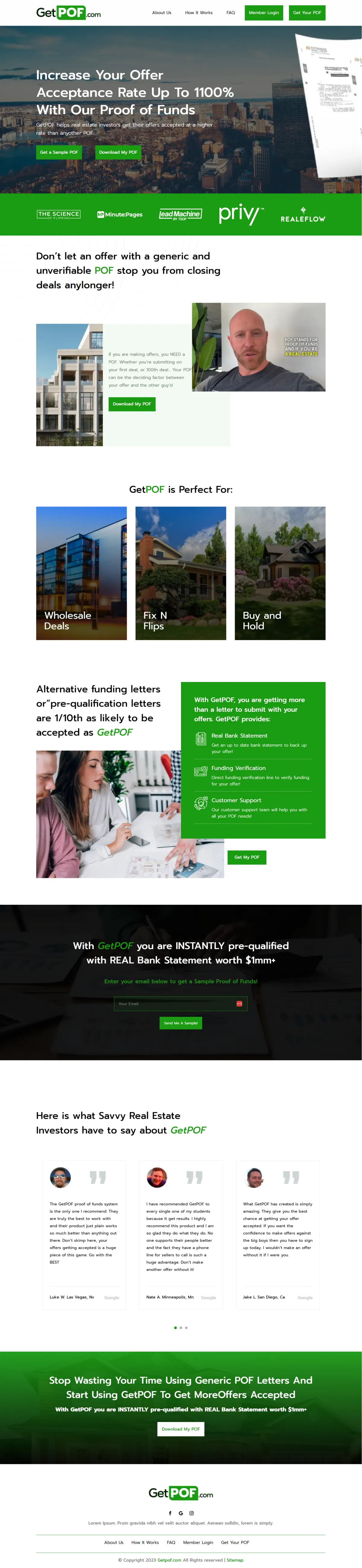 Ventura business website with optimized navigation structure