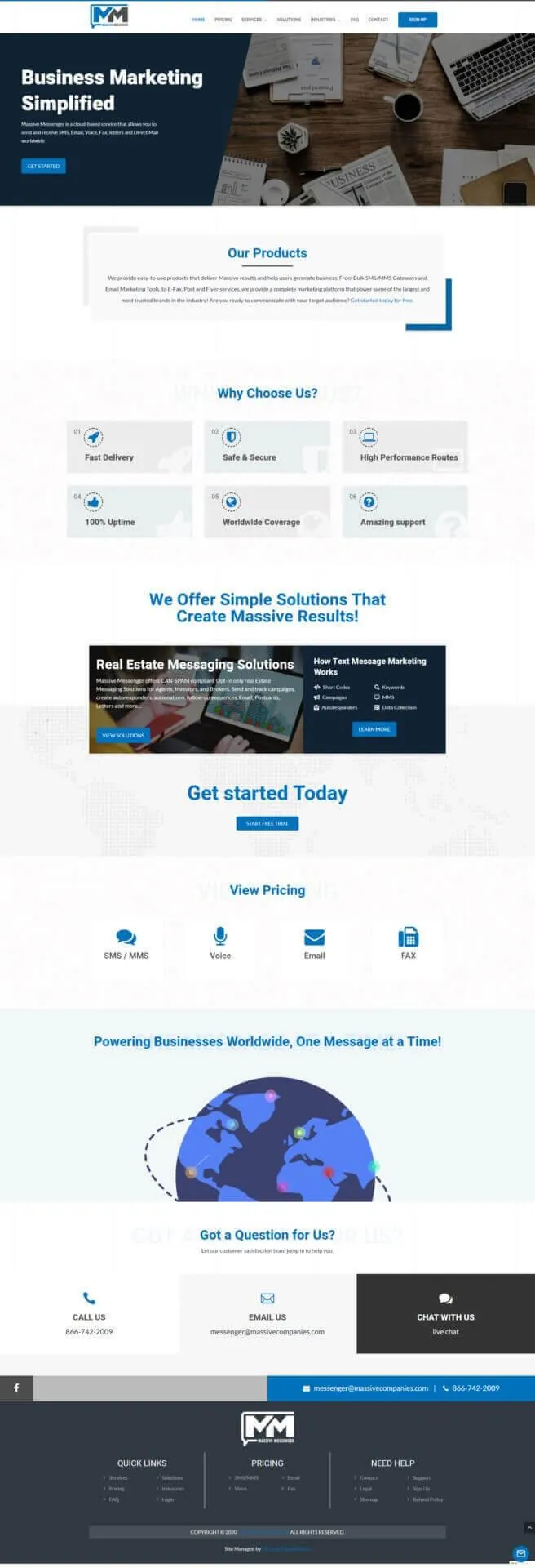 Marketing agency Thousand Oaks CA business website project