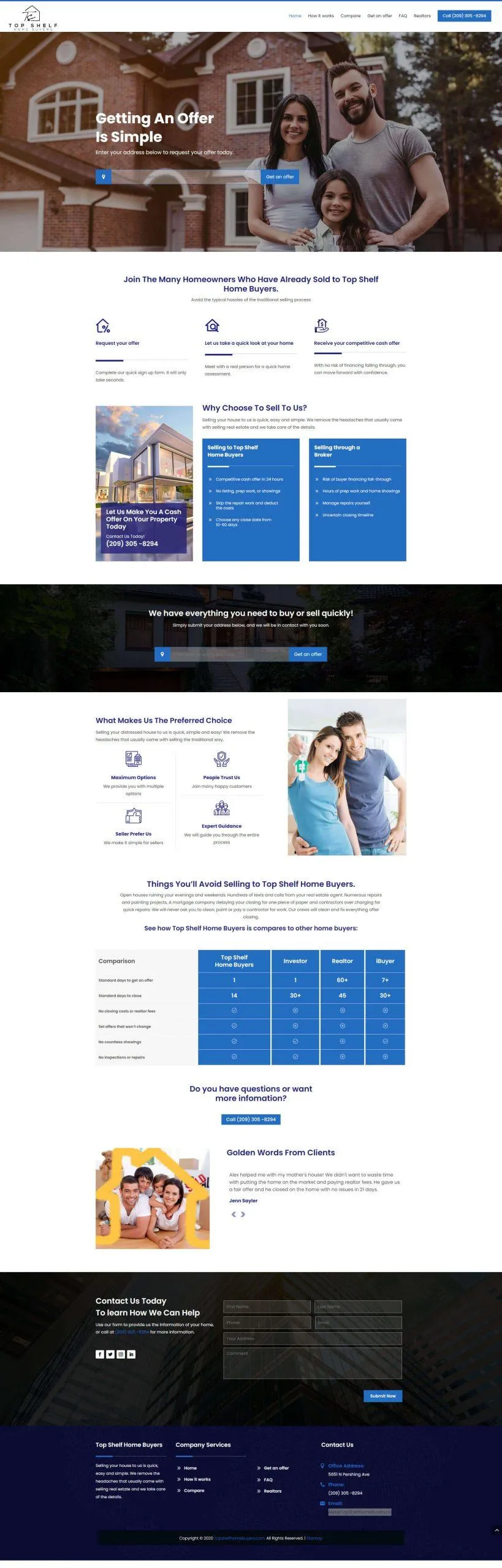 Custom real estate website portfolio showcasing branding styles