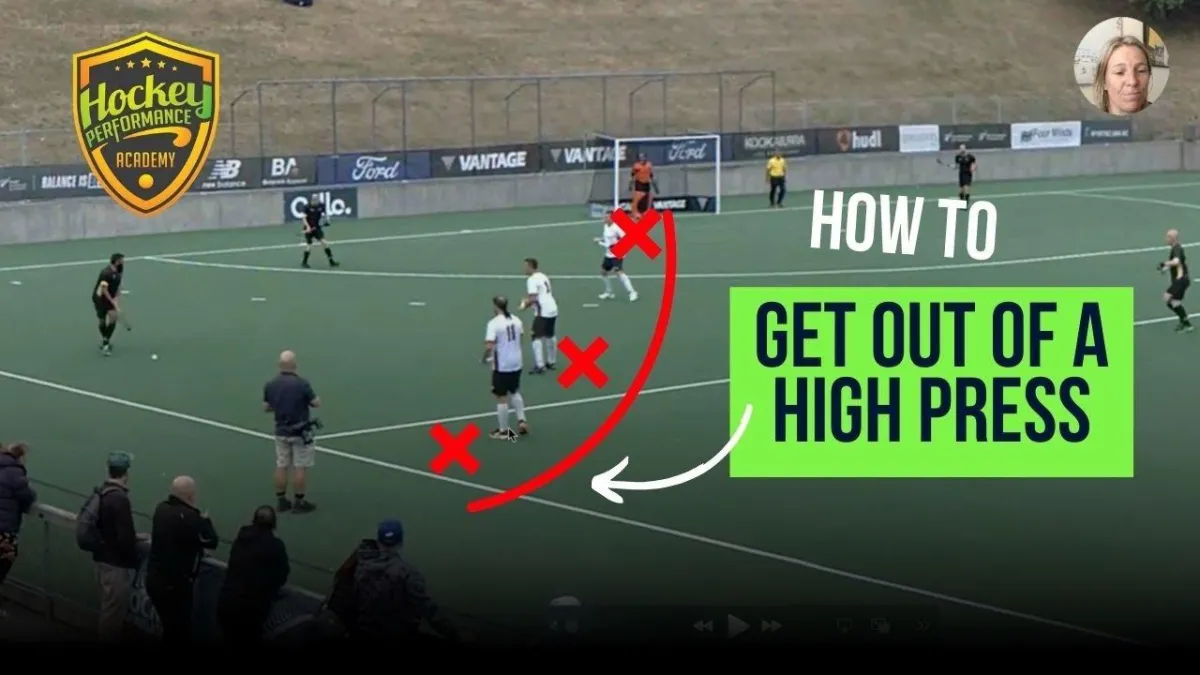 How to get out of a high press in field hockey