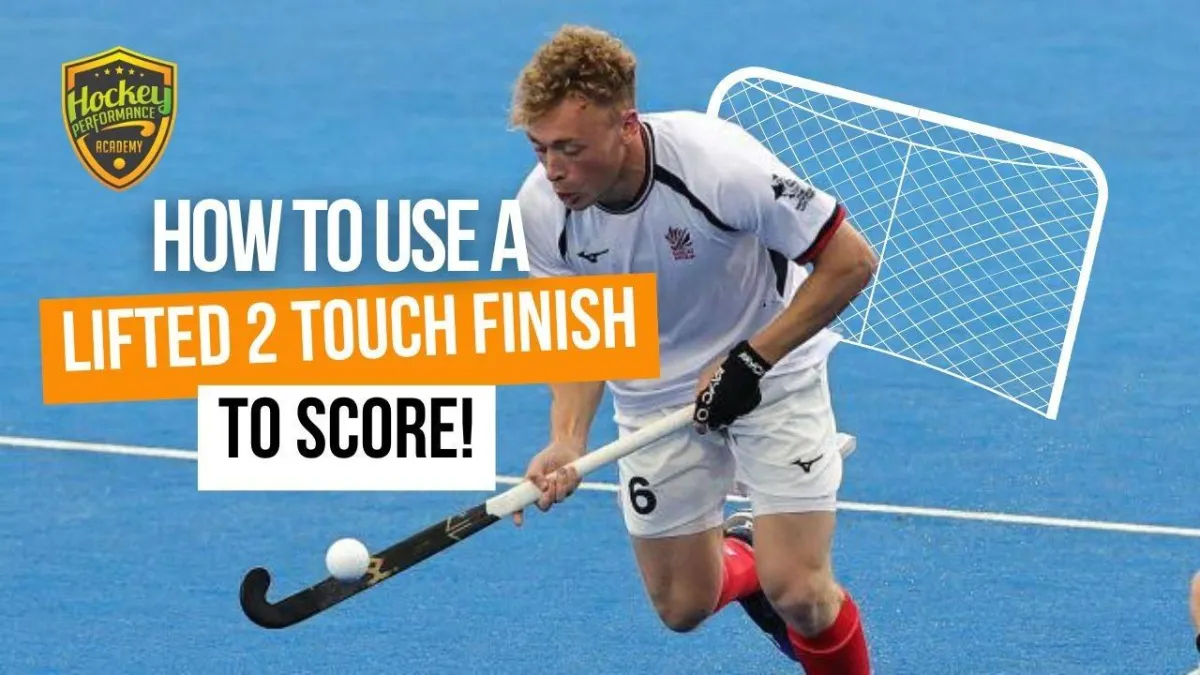 Use a Lifted Two Touch Finish To Score in Field Hockey