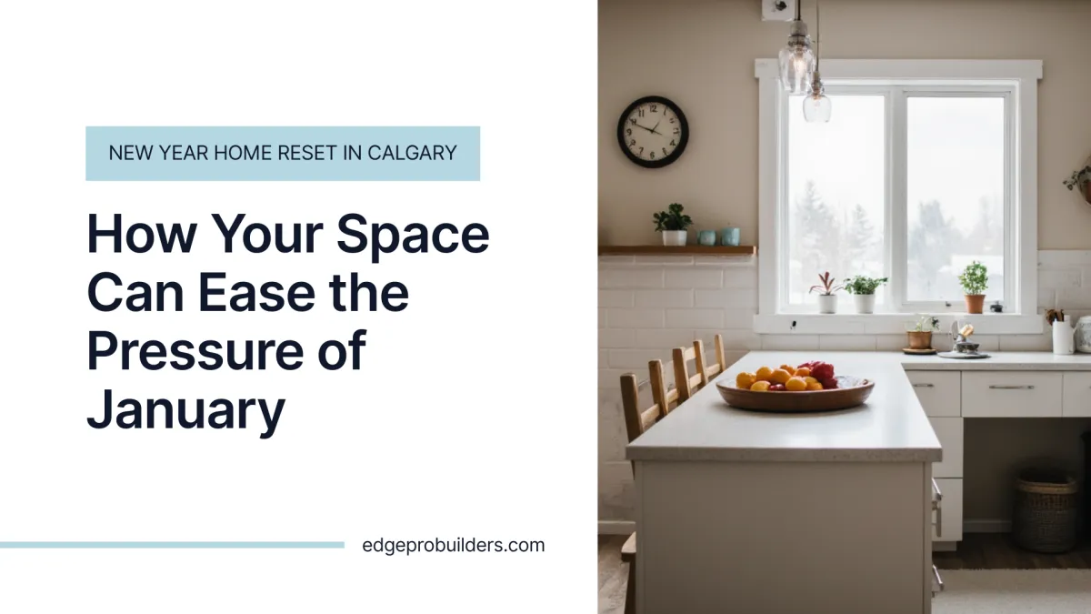 New Year Home Reset in Calgary: How Your Space Can Ease the Pressure of January