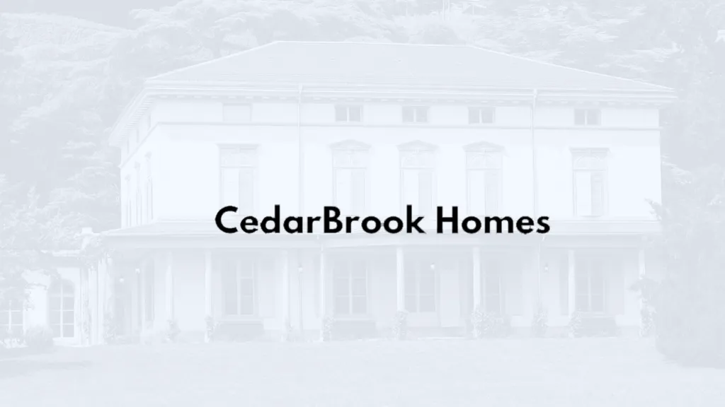 Aerial view of a newly constructed Cedarbrook Homes luxury property in the Northeast