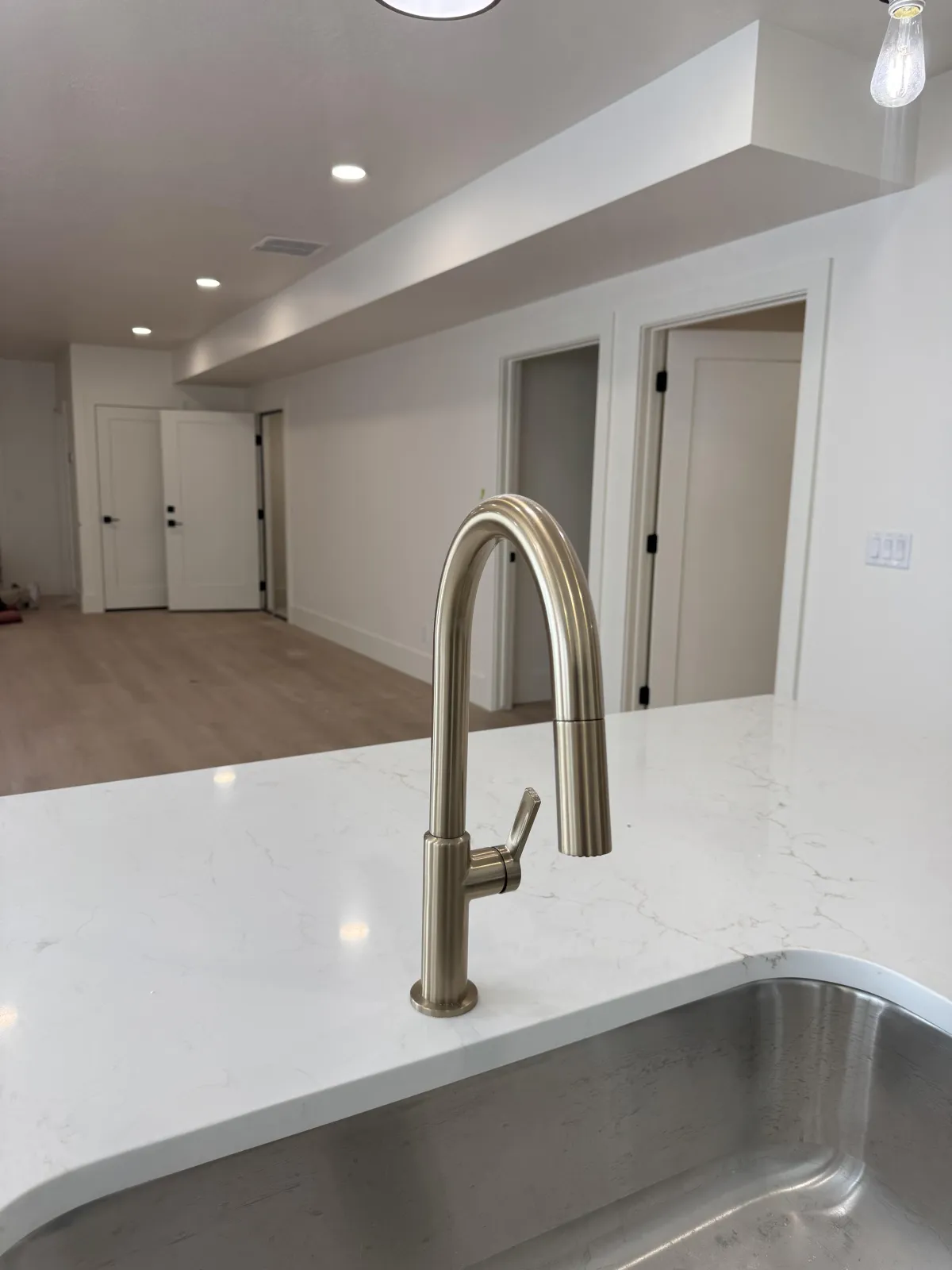 Kitchen remodel with modern faucet installation by Abbott Plumbing & Drain in Tooele, UT