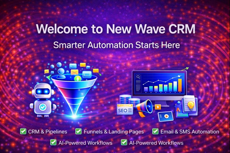 Welcome to New Wave CRM | Smarter Automation & Growth
