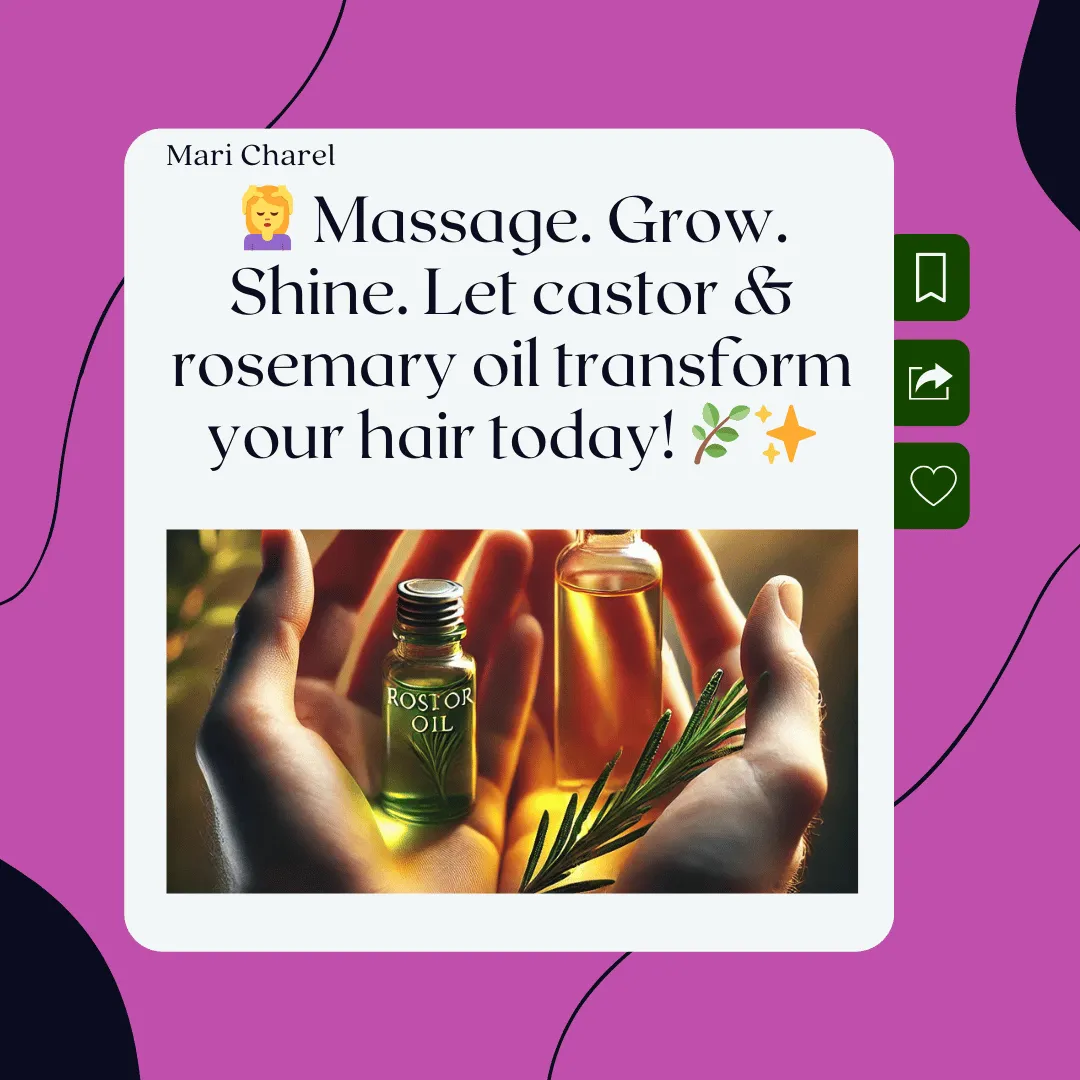Want Longer, Healthier Hair? Try This Castor & Rosemary Oil Hack!