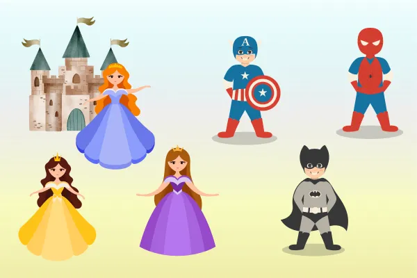 Princesses and superheroes