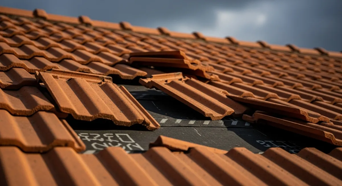 Tuiles cassées après un orage : le plan d'action d'urgence