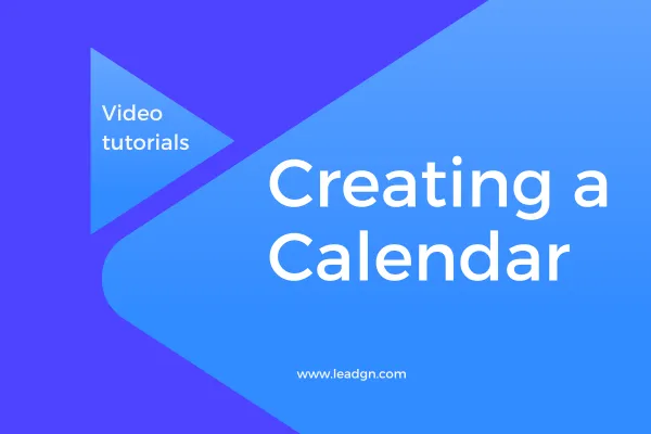 Creating a Calendar for Booking