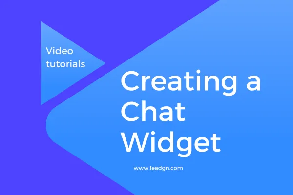 Creating a Website Chat Widget in Leadgn.com