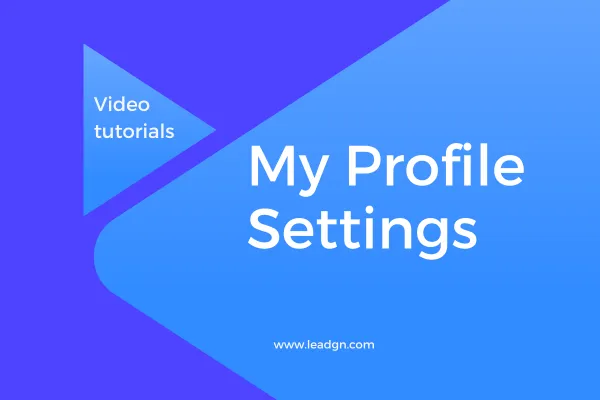 Settings my Profile