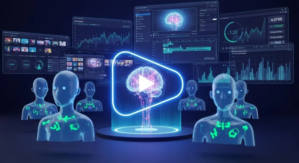 Faceless YouTube automation in 2025 with AI tools for video creation, voiceovers, and scalable content production