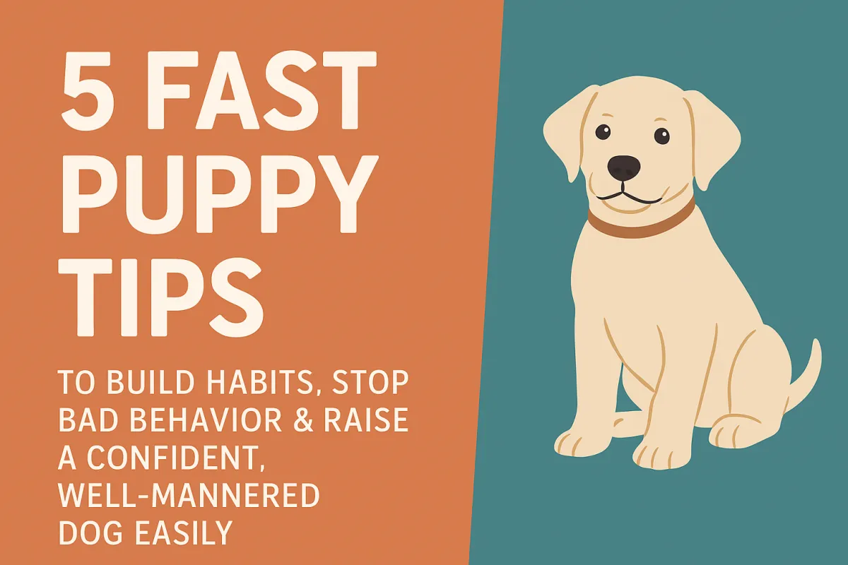 5 Fast Puppy Training Tips to Raise a Confident, Well-Mannered Dog